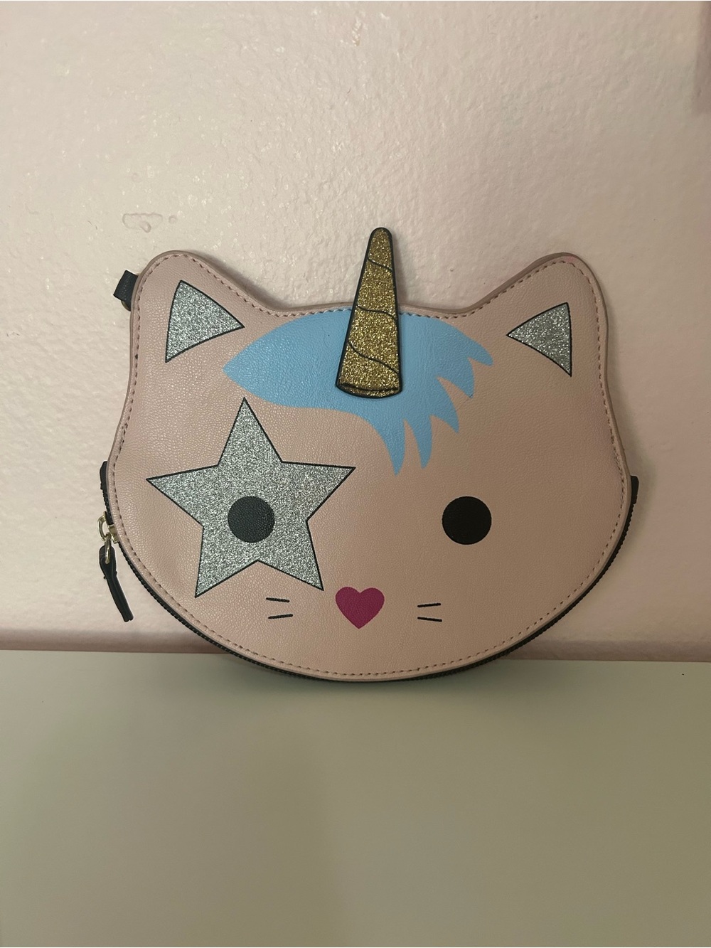 Betsey Johnson Luv Betsey Caticorn Cat Unicorn Wristlet NWOT